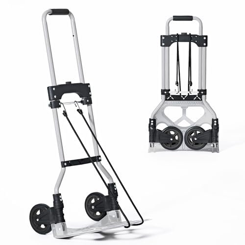 SogesHome Carrello Pieghevole in Alluminio, Chassis 60 kg, KT-2022-SH-01