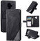 QiongniAN Custodia per Samsung Galaxy A6 2018,Custodia in Pelle Custodia per Samsung SM-A600AZ Galaxy A6 2018 / SM-A600FN SM-A600FZ SM-A600G/DS SM-A600FN/DS SM-A600N Custodia Cover Case Black