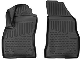 Element Passgenaue Premium 3D Gummimatten Fussmatten passend für FIAT Doblo Cargo Maxi, 2015-2022, 2 TLG, Schwarz