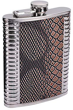 Hip Flask Flacon en 9 Oz avec Entonnoir, pour Alcool, Whisky, Rhum Et Vodka, Cadeau pour Homme,8OZ