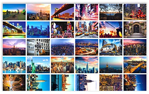New York USA Reise Vintage Postkarten Kunstdruck mit seite für den Geschäft Weihnachten Urlaub Geburtstag Postkarten