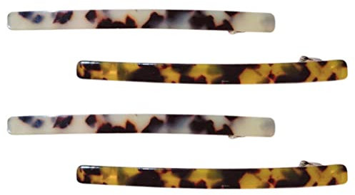 Französische Haarspange Patentspange Haarnadeln Automatisch Haarspangen Mittelgroß Haarclips für Damen 4pcs Abnehmbare Innenstangen