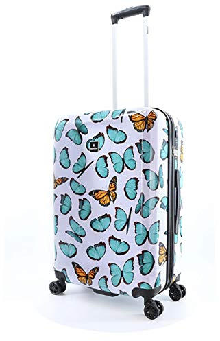 Bowatex Saxoline Print Reise Koffer Trolley Schmetterling Blau Bunt 67 cm medium