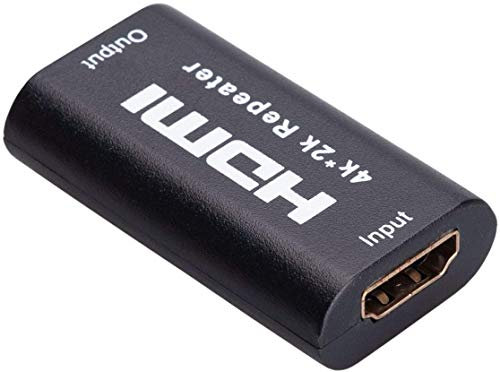 Acoplador HDMI, amplificador de señal, repetidor de amplificador, extensor de cable, adaptador hembra a hembra, 4K 2K Full HD 1080P extiende la longitud del cable hasta 40 m, compatible con TV, PC,DVD
