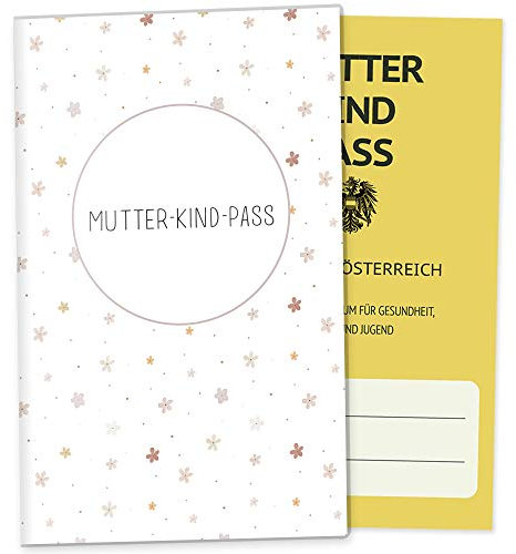 OLGS Mutter-Kind-Passhülle Österreich Little Friend - Schutzhülle für MuKiPass, Schwangerschaftsaccessoire, Elly Blanko, unpersonalisiert