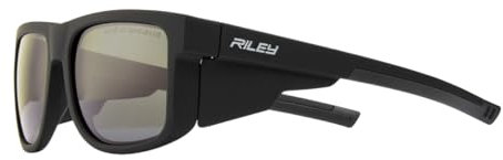 Riley Navigator Safety Glasses for Work – Anti-Fog, Anti-Scratch Eye Protection Glasses, UV Safety Sunglasses for Men with Polarised Lenses, Impact Resistant, Adjustable Fit - Polarised Lens