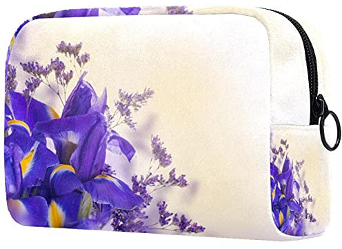 Iris Ortensia Bouquet di Trucco Borse Portatile Tote Cosmetici Borsa Da Viaggio Organizzatore Cosmetici Borsa Da Bagno Trucco Casi per Le Donne