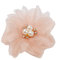 KABELIFE Schön Blume Brosche, Ansteckblume, Haarblume Haarblüte mit Strass Perle Haarschmuck Sicherheitsnadel, Hochzeit, Party, Dekoration (Rosa)