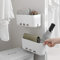MGKolbe® 3 Pz. Organizer armadio adesivo scorrevole/Contenitori salvaspazio Bagno/Mensola doccia senza foratura/Organizzatore Trucchi/Porta spugne lavello cucina/Porta utensili da cucina