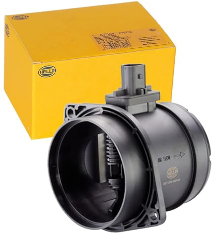 HELLA 8ET 358 095-661 Luftmassenmesser - 5-polig - Rohrstutzen | Kompatibel mit: JAGUAR F-TYPE Cabriolet, F-TYPE Coupe, XF I, XF SPORTBRAKE, LAND ROVER DISCOVERY V, LAND DISCOVERY V VAN