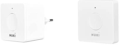 NUKI Bridge, la passerelle WiFi, Serrure électrique, verrouiller la Serrure connectée à Distance, Blanc & Opener, Serrure Porte, Ouverture de Porte Intelligent, Serrure connectée de l'immeuble, Blanc
