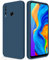 GiiYoon Case Compatible with Huawei P30 Lite, Silky-Soft Touch Full-Body Protective Phone Silicone Case, Shockproof Cover with Microfiber Lining, Blue