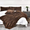 YUSOKI Luxuriöse Kunstfell-Decke für Doppelbett, XL-Bett, 2 Schichten, 2,4 kg, alle Altersgruppen, Heimdekoration ohne Kissen (Braun, 160 x 228,6 cm)