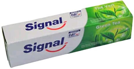 Signal Grüner Tee – Kräuter-Zahnpasta, 3 x 100 ml