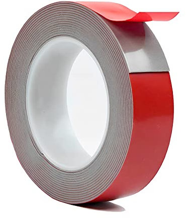 iJiGui Doppelseitiges Klebeband, 5M Montageband, Hochtemperaturbeständig Extra Stark Wasserdichtes Multifunktionales Montageklebeband Klebestreifen für Auto, Heim und Büro (20 mm Breit)
