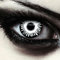 DESIGNLENSES, farbige Tageslinsen Kontaktlinsen, ohne Sehstärke für Halloween Kostüm als Zombie, Karneval, Fasching & Anime Cosplay - 2 Stück (1 Paar) Augenlinsen (White Fear, 14.00, 0.00)