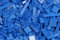 Steinchenshop Klemmbausteine 900 Stück Fliesen Tiles Blue nach Form Sortiert (blau)