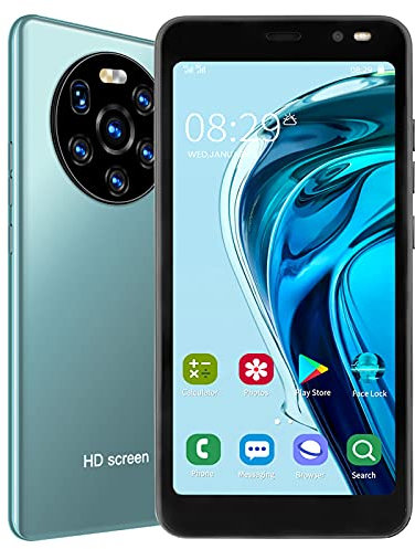 Handy 12 Pro,Smartphone Ohne Vertrag,Dual-Standby-Telefon,Landvo Mate40 Pro 5,45-Zoll-Hd-Bildschirm-Telefon Dual Card Dual-Standby-Smartphone 512 Mb + 4 Gb (Grün)