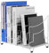 EasyPAG Desktop A4 Office Desk File Holder Paper Organiser Magazine Storage Filing Rack,White