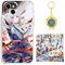 Staremeplz Genshin Impact Hülle für iPhone 6s Anime Spiel Ayaka Handyhülle [Mit Schlüsselbund und 50pcs Aufkleber] Cartoons Transparent Silikon Case Hülle für iPhone 6s