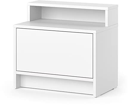 Vicco Nachttisch Nara, Weiß, 50.2 x 46.4 cm