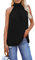Tops Für Damen,Damen-Polyester-Bluse, Sommer-Ballon-Ärmellose Hemden, Rundhalsausschnitt, Plissierte Oberteile, Elegante Bluse, T-Shirt-Jacke, Lockere Bluse, Tunika, Sweatshirt-Oberteile Für Damen,