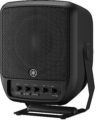 YAMAHA Portable 6.5'' Powered PA with 3-Channel Mixer,Black, (STAGEPAS100)