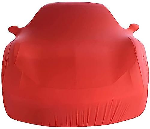 TAKENE Auto Abdeckung für Porsche 911 Cabrio (992) 2019 2020 2021 2022 2023, Atmungsaktiv Samtweich Fit Stretch-Design, Auto-Show Winddicht Staubdichtes Autoplane,2 RED