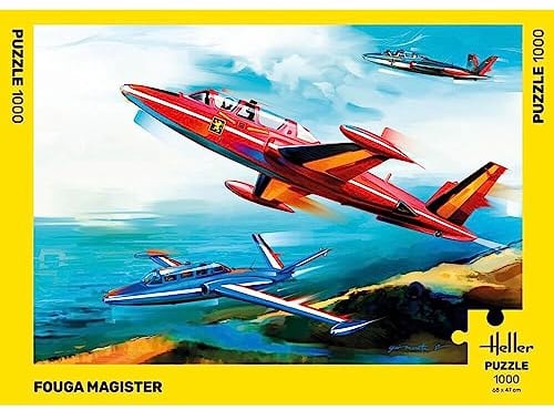 Heller 1000205100 - Fouga Magister Puzzle 1000 Teile - Neu