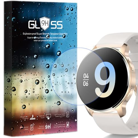Compatible para [3 Pedazo Protector] 9H Protector De Pantalla De Cristal Templado Compatible para Smartwatch Iaret Reloj Inteligente Mujer 1.32 I50 (3 Pedazo)