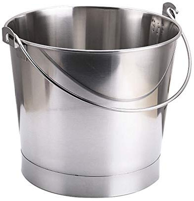 MOOWI Ice Bucket Stainless Steel Ice Bucket Portable Party Drink Ice Bucket Bar Beer Cocktail Ice Bucket Restaurant Champagne Bucket Keeps Ice Cold & Dry