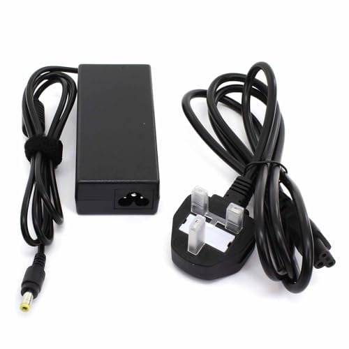 Power Supply Adaptor Compatible with HP 2211X 2311X 631638-001 631914-001 PA-1041-0 PA-1400-02 TT, 1 Pin 12V DC 5A with 1.5m UK Power Lead - Black