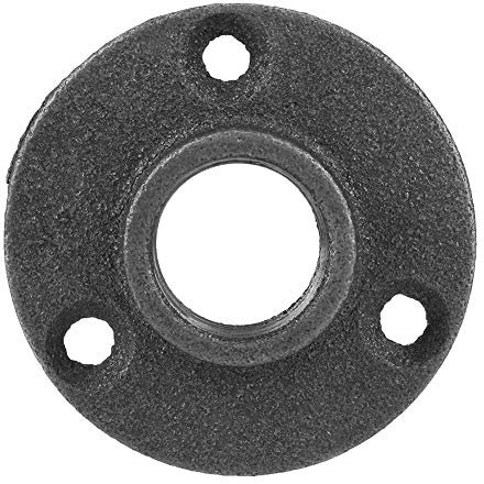 Flangia da Pavimento in Ferro Malleabile da 10 Pezzi Flangia da Muro Anticata per Tubo Filettato BSP per la Produzione di Mobili in Stile Industriale (DN20 3/4'')