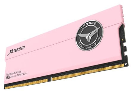TEAMGROUP T-Force XTREEM DDR5 Ram 32GB (2x16GB) 7200MHz PC5-57600 CL34 A-DIE Desktop Memory Module Ram for 600 700 Series Chipset XMP 3.0 Ready Pink FFPD532G7200HC34ADC01
