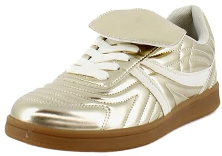 Steve Madden Damen Madrid Sneaker, Gold, 39 EU
