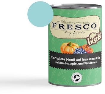 Fresco Complete-Menü 6 x 400g Insekt m. Kürbis, Apfel & Waldbeere (haltbares B.A.R.F.) | ohne künstliche Zusätze | Getreidefrei | schonend dampfgegart