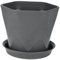 ＡＷＨＡＯ Blumentopf Gemüse Pflanzer mit Basis Multifunktionale Topf Tischplatten Dekor, Grau