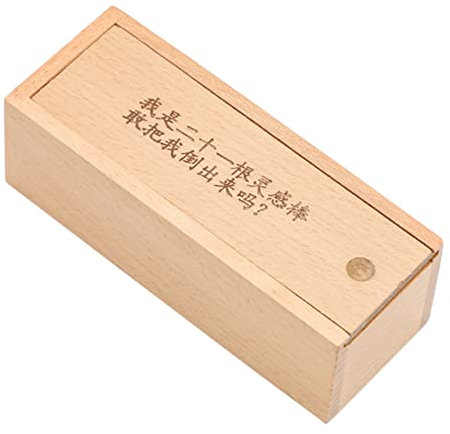 NAMOARLY 21 Teile Holzstäbchen IQ Test Kreatives Denkspiel Für Und Erwachsene Holzspielzeug Zur Der Problemlösungsfähigkeiten Pädagogisches Puzzle