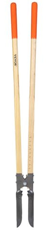 VEVOR Trivella per Pali con Manico in Legno, Trivella Manuale con Scala Graduata e Lama in Metallo, Strumento per Pali per Lavori di Scavo in Giardino e Giardinaggio all'Aperto, 1460 mm