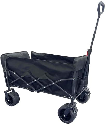 YEAUPE PRO Carrello Pieghevole Carrello a Mano Carrello Spiaggia | incl. 2 Tasche a Rete | Pieghevole | capacità di carico Fino a 200 kg 230L, Carrito Multiusos Ideal Playa, Compra, Jardín o Camping