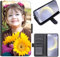 EKAM Personalised Phone Case for Samsung Galaxy A56 5G 6.7 Inch, Personalised Image/Picture/Photo Custom Design on Leather Wallet Magnetic Side Flip Folio Phone Cover With Card Slots