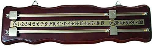 KBOLAE Snooker Billard Score Board Home Foosball Shuffleboard Anzeigetafel Weinrot