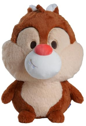 Disney Huggables Chap Plüschfigur 35 cm – großes Kuscheltier Streifenhörnchen zum Sammeln und Spielen, extra weicher Stoff, detailreicher Charakter, Fanartikel für Kinder und Fans