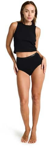 Modibodi Period Pants - Classic Leakproof Full Brief - Light Flow Menstrual Underwear - 20ml Absorbency - 10/S Black