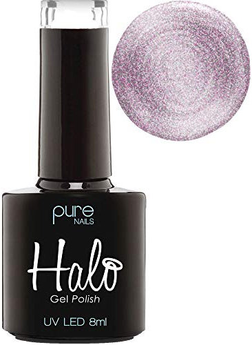 Halo Gel Polish 8ml - Pink Diamond. UV/LED Gel Nail Polish, Long Lasting & Easy To Apply. Nail Art Colours For Manicure & Pedicure. Gel Polish For Professional & Home Use.