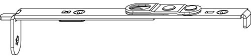 MACO Kantriegel flach unten u. oben, für Beschlagsnut, L=180 mm, silber (202068)