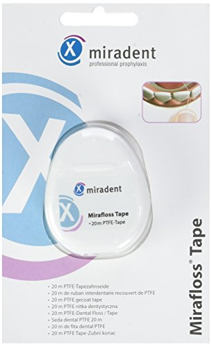 Miradent Mirafloss Tape Zahnseide Dentalband Ptfe imprägniert 20 m - Set à 4 Stück