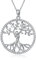 jiamiaoi Tree of Life Necklace Sterling Silver Family Tree Necklace Gift for Mom Mother Grandmother Mothers Necklaces Silver