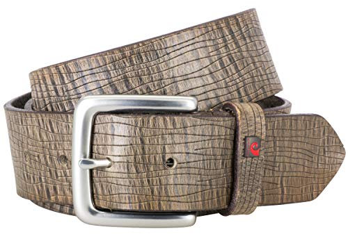 Pierre Cardin Gürtel Herren Ledergürtel Herren Gürtel Herren, Vollrindleder, 40 mm breit, Farbe/Color:grau, Size US/EU:Bundweite 100 cm Gesamtlänge 115 cm W 39.5 XL