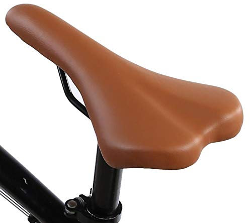 Fahrradsitz, 2 Farben Stoßfest Verschleißfestes PU-Leder Fahrradsattel Radkissen(Braun)